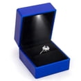 thumbnail image 6 of LED Light Jewelry Box For Ring Necklace Luxury Velvet Storage Cases Engagement Display Case Gift High Quality Packaging Showcase Ring box 01, 6 of 6