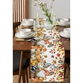 thumbnail image 2 of Yellow Gnome Pumpkins Table Runner Watercolor Country Leaves Tablerunners 16 x 72 Inch, Table Decorations Tabletop Scarf for Summer Gathering Holiday Farmhouse Kitchen Dining Decor, 2 of 6