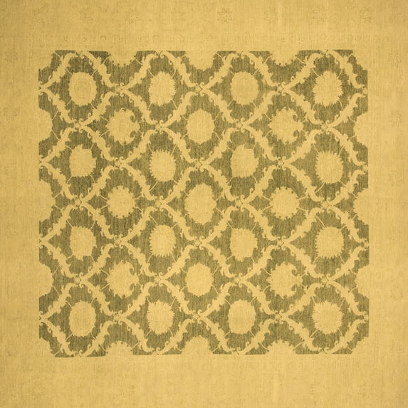 Ahgly Company Indoor Square Oriental Brown Traditional Area Rugs, 5' Square