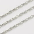 thumbnail image 3 of 10ms Resistant 304 Stainless Steel Singapore Chains Water Wave Chains Soldered Faceted Stainless Steel color 1.6mm, 3 of 3