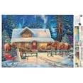 thumbnail image 3 of Buffalo Games 1000-Piece Chuck Pinson Winter's Oasis Adult Interlocking Jigsaw Puzzle, 3 of 5