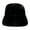 Black, variant on Yirtree Women's Faux Fur Bucket Hats Fluffy Winter Warm Ladie's Unique Printed Fisherman Cap