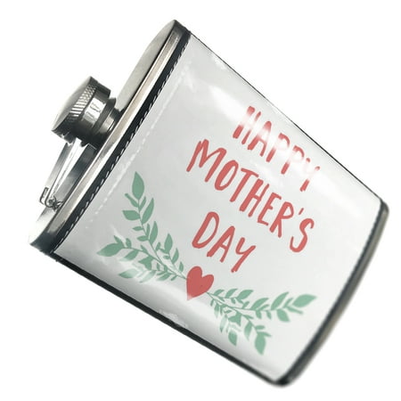 

NEONBLOND Flask Happy Mother s Day Mother s Day Heart with Leaves