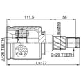 thumbnail image 2 of Febest INNER CV JOINT LEFT 26X39X29 # 0211-T30LH OEM 39101-8H315, 2 of 2