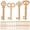 As Shown, variant on LIYUNMIAO NOLITOY Vintage Keys 50pcs Blank Wooden Keys DIY Decoration