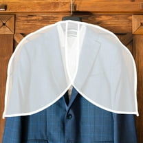 Masteelf 5PCS Clear Plastic Shoulder Covers for Hanging Clothes Jackets Coats Dresses Garment Bag Hanger Protectors