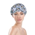 thumbnail image 2 of Police Car Shower Cap, Double Layers Shower Cap Rreusable Waterproof, Elastic Bathing Hair Hat for Women, Washable Hair Cap for All Hair Lengths, 2 of 5