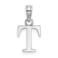 thumbnail image 4 of Diamond2Deal 14K White Gold Block Letter T Initial Pendant for Women, 4 of 6