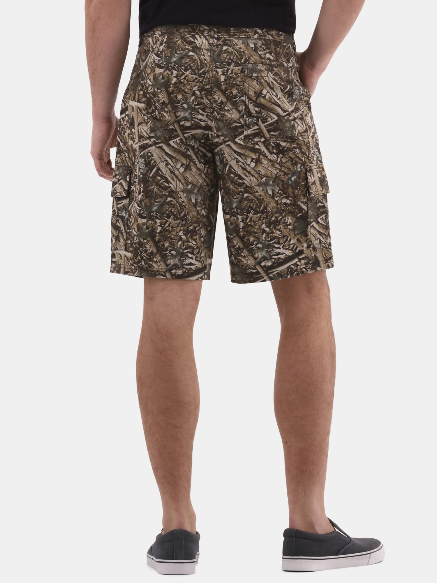 No Boundaries Men's & Big Men's Twill Long Cargo Shorts, 9" Inseam, Sizes XS-5XL