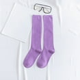 thumbnail image 5 of DQRPSEETB Warm Christmas Fashion Windproof Printing Mid Tube Socks Long Tube Cotton Socks Women,Golf Socks Purple, 5 of 9