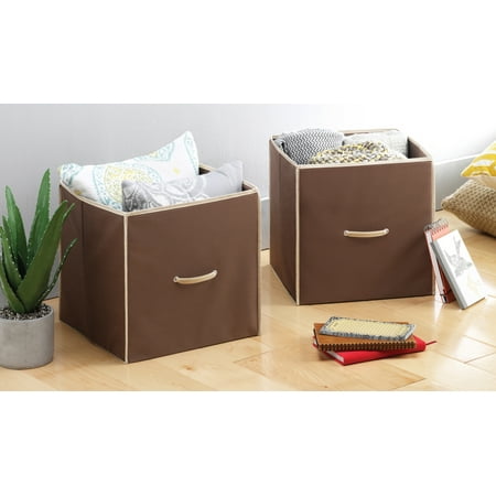 Whitmor 14-inch Collapsible Cube CLoset Organizer Java Set of 2