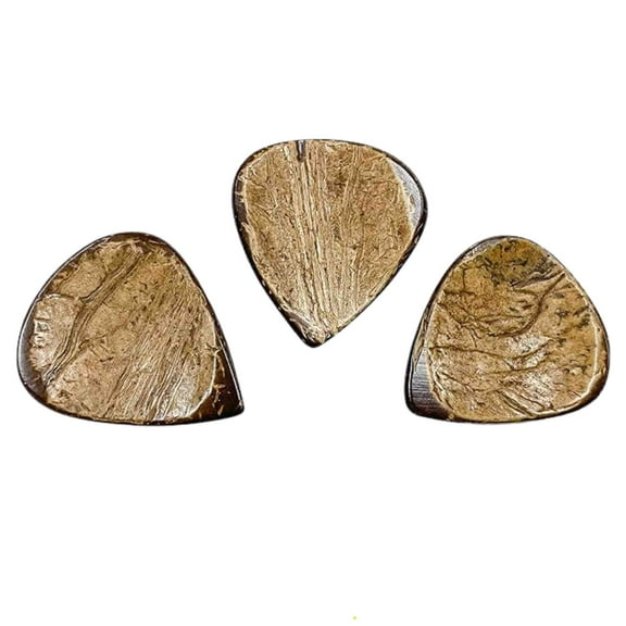 Clayton CHS-3 Exotic Standard Coconut Shell Guitar Picks- 3 Pieces