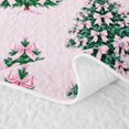 thumbnail image 5 of Manfei Rustic Christmas Candle Bed Spread Queen,Winter Holiday Queen Coverlet Set,3-Piece,1 Quilt and 2 Pillowcases, 5 of 7