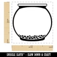 thumbnail image 2 of Empty Fillable Glass Fish Bowl Aquarium Self-Inking Rubber Stamp Ink Stamper - Sky Blue Ink - Small 1 Inch, 2 of 7