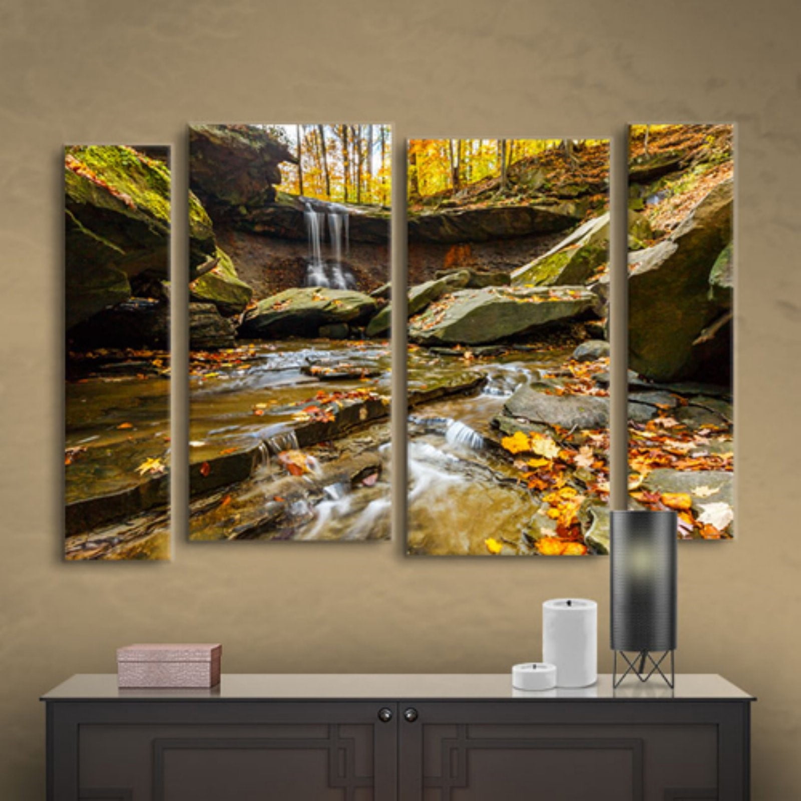 Cody York "Blue Hen Falls 3" Floater-Framed Gallery-Wrapped Canvas