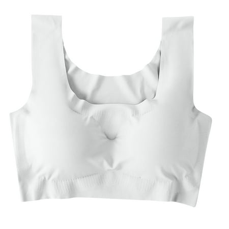 Juslio Minimizer Bras for Women Athletic Padded Comfortable Solid Vest Breasted Bra