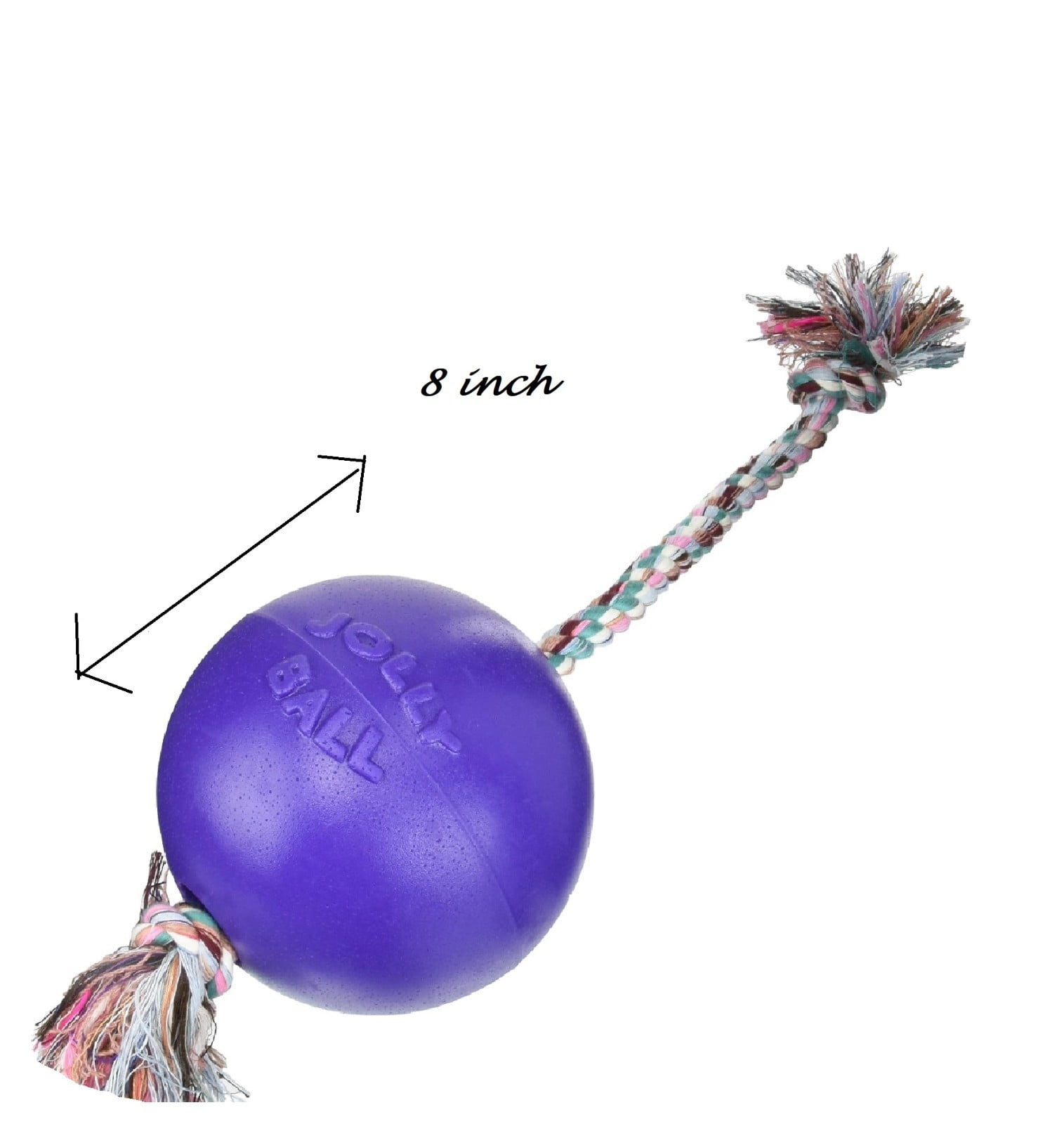 Floating Interactive Rope Dog Horse Toys Romp and Roll Dog Water Tug (Large - Purple)