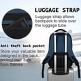 thumbnail image 5 of UKEIN Blue Laptop Backpack Computer Business Backpack for Adult Water Resistant Anti-Theft Laptop Backpack for Men, 5 of 7