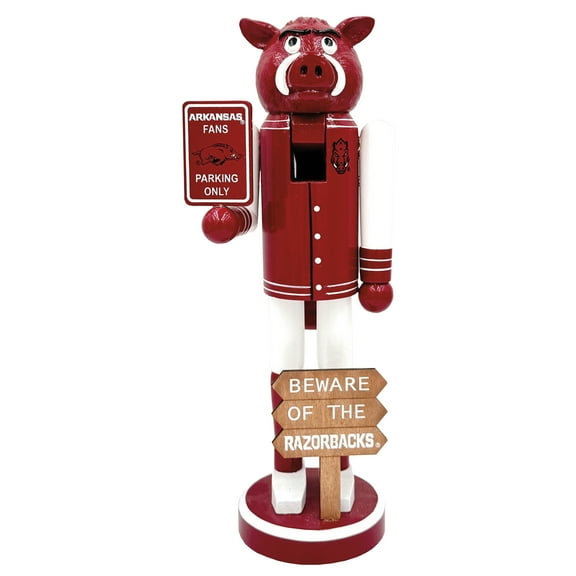 Arkansas Razorbacks 12" Beware Nutcracker