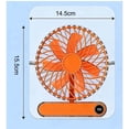 thumbnail image 4 of Desktop Fan Household Small Fan USB Rechargeable Outdoor Portable Folding Card Fan, 4 of 8