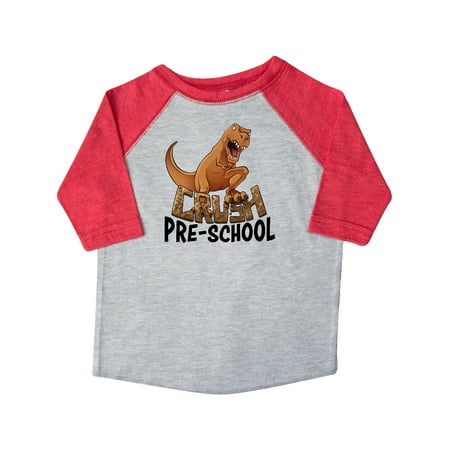 

Inktastic Crush Pre-School Roaring Dinosaur Gift Toddler Boy or Toddler Girl T-Shirt