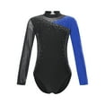 thumbnail image 3 of TiaoBug Gymnastics Leotard for Girls Athletic Dance Skating Jumpsuit Ballet Unitards Blue 14, 3 of 7