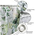 thumbnail image 5 of Eucalyptus Shower Curtain, Watercolor Green Leaves on The Top Plant with Floral Bathroom Curtain Bathtub Home Decor Waterproof Fabric Machine Washable with 12 Hooks, 5 of 6