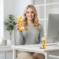 thumbnail image 3 of Set of 4 Soft Flexible Giraffe Squeeze Toys, Cute Shelf Decor for Nursery Playroom Display, 4 Pieces, 3 of 5