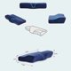 thumbnail image 3 of Memory Foam Pillow Orthopedic sleep pillow for neck pain - side sleepers, back and belly sleepers, free pillowcase (soft), 3 of 5