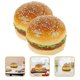 thumbnail image 3 of 2pcs Simulation Fake Burger Model Artificial Burger Model for Display Artificial Bread Model, 3 of 3