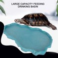 thumbnail image 4 of Feeding Dish Lightweight Plastic Reptiles Feeder Dish, Reptiles Feeding Basin, Snake Frogs Pets For Reptiles Lake Blue, 4 of 8
