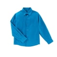 thumbnail image 3 of Boys Long Sleeve Collared Button Down Uniform Casual Dress Shirt, Solid Gentleman's School Uniform Shirt,Multiple colors to choose from,Size 4-14, 3 of 5