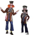 thumbnail image 1 of SAILING Película Alice Men Mad Hatter Cosplay a través del espejo Halloween carnaval disfraz de Sombrerero Loco para niños D_y, 1 of 2
