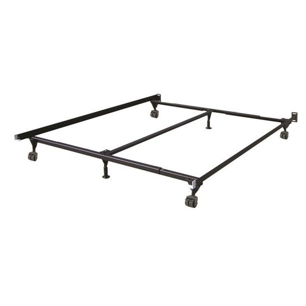 Glenwillow Home I 3976u Insta Lock Adjustable 6 Leg Bed Frame With Nylon Rollers Twin Size Full Queen King California Com Insta Lock Adjustable 6 Leg Bed Frame, Bed Frames California King Size