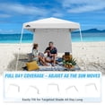 thumbnail image 6 of EAGLE PEAK 10x10 Outdoor Pop Up Slant Leg Canopy Tent with Wall Panel,White, 6 of 9