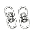 thumbnail image 1 of LOVIVER 6-10pack 2pcs Stainless Steel Rotation Buckles for Outdoor Climbing 10 Pcs, 1 of 8