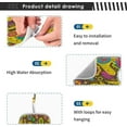 thumbnail image 3 of Dreamtimes Colorful Elephants Sink Splash Guard for Faucet 2 Packs Faucet Absorbent Mats, Ethnic Flower Faucet Handle Drip Catcher Quickly Drying Mat for Kitchen Counter Bathroom, 30"x5.5" RV, 3 of 7