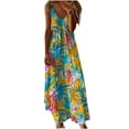 thumbnail image 2 of Viikei Dresses for Women Plus Size Summer,Women's Summer Print Casual Loose Sleevless V-Neck Dress Multicolor L, 2 of 5