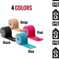 thumbnail image 6 of RockTape Go 20 Pre-Cut 10-Inch Strips Kinesiology Gentle Adhesive, Beige, 6 of 6
