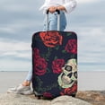 thumbnail image 7 of Pofeuu Roses Skulls Print Luggage Suitcase Cover Protector Luggage Washable Covers Aesthetic for 18/24/28/32 inch Luggage（No luggage included）-Large, 7 of 7