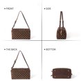 thumbnail image 3 of Sunyuer Vintage Brown Metallic Studded Handbag - Hollow Pillow Bag for Women, Shoulder Bag, 3 of 5