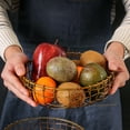 thumbnail image 4 of Neinkie Metal Wire Fruit Bowl, Iron Arts Fruit Storage Baskets for Kitchen Counter, Countertop, Home Decor, Table Centerpiece Decorative hold Vegetables, Bread, Snacks, Potpourris, 4 of 6