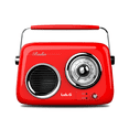 thumbnail image 3 of Radio Retro Portátil Vintage Recargable Bluetooth Lab.G Rojo, 3 of 3