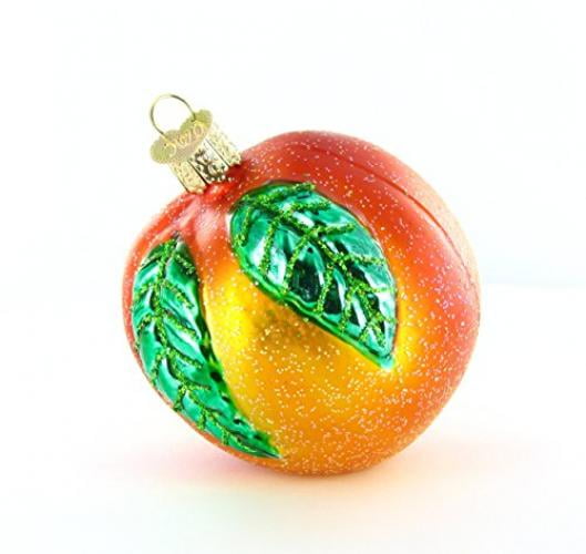 Old World Christmas Peach Glass Blown Ornament - Walmart.com - Walmart.com