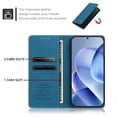 thumbnail image 3 of Case for Motorola Moto G 5G 2025/2026 6.7-inch Wallet,Magnetic Closure,Card Slots,Cash Slot Flip Folio Protective Phone Case,Blue,For Moto G 5G 2025/2026, 3 of 9