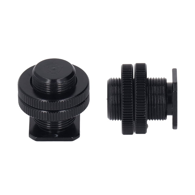 Rosca Adaptadora De Tornillo, aleación De Aluminio De Doble Tornillo Adaptadores De Tornillo De Micrófono Livianos Con Bloqueo Hacia Arriba Y Hacia Abajo De 5/8 A 1/4 Para