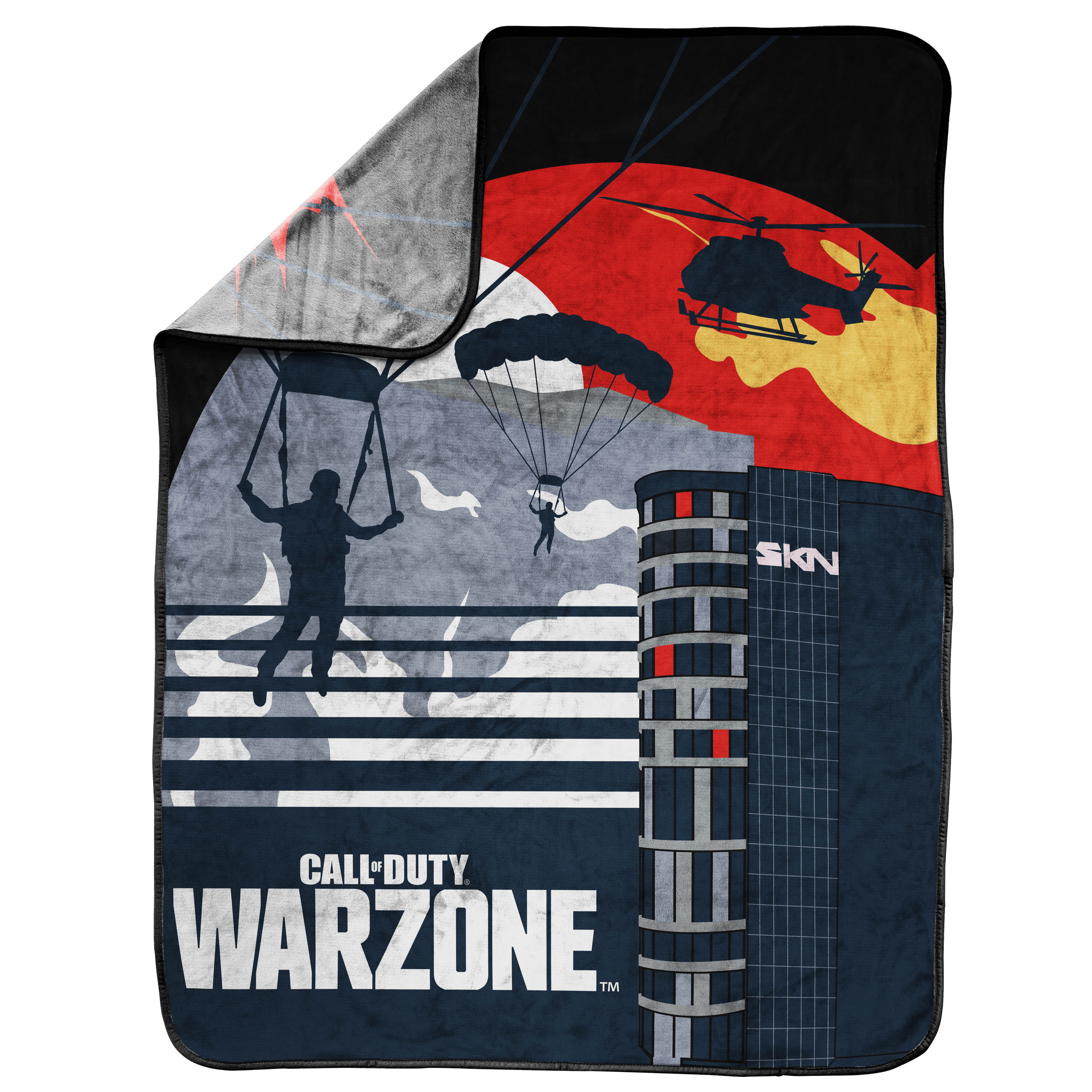 Call of Duty Kids Throw, 46 x 60, Microfiber, Black, Blizzard