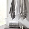 thumbnail image 4 of MADISON PARK SIGNATURE Drap de Bain 800 G/m2 100 % Coton Ensemble de 2 Pcs Argent 34x68, 4 of 4