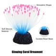thumbnail image 4 of Soft Silicone Glowing Aquarium Anemone Aquatic Artificial Coral for Fish Tank Decoration Pink, 4 of 7