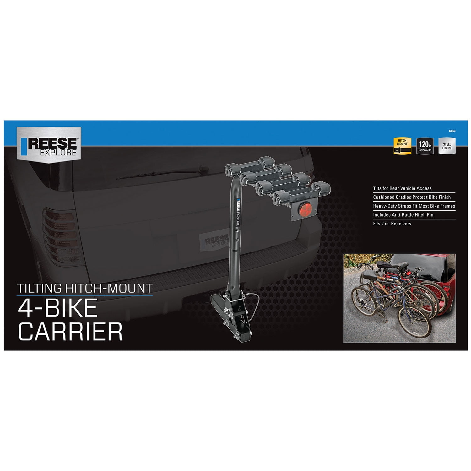 Reese eclipse 4 bike rack sale